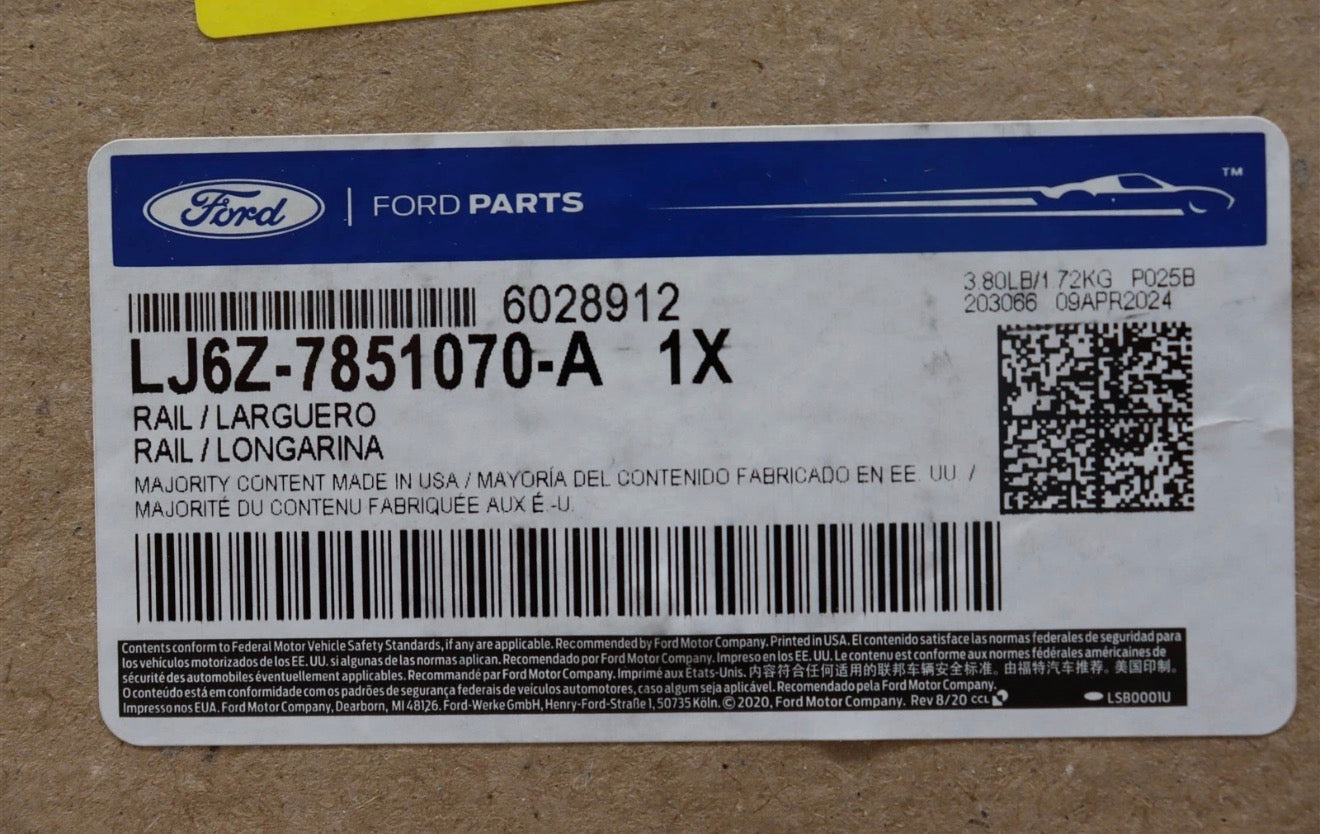 NEW OEM Ford Sunroof Guide Rail Right LJ6Z-7851070-A Ford Escape 2020-2026