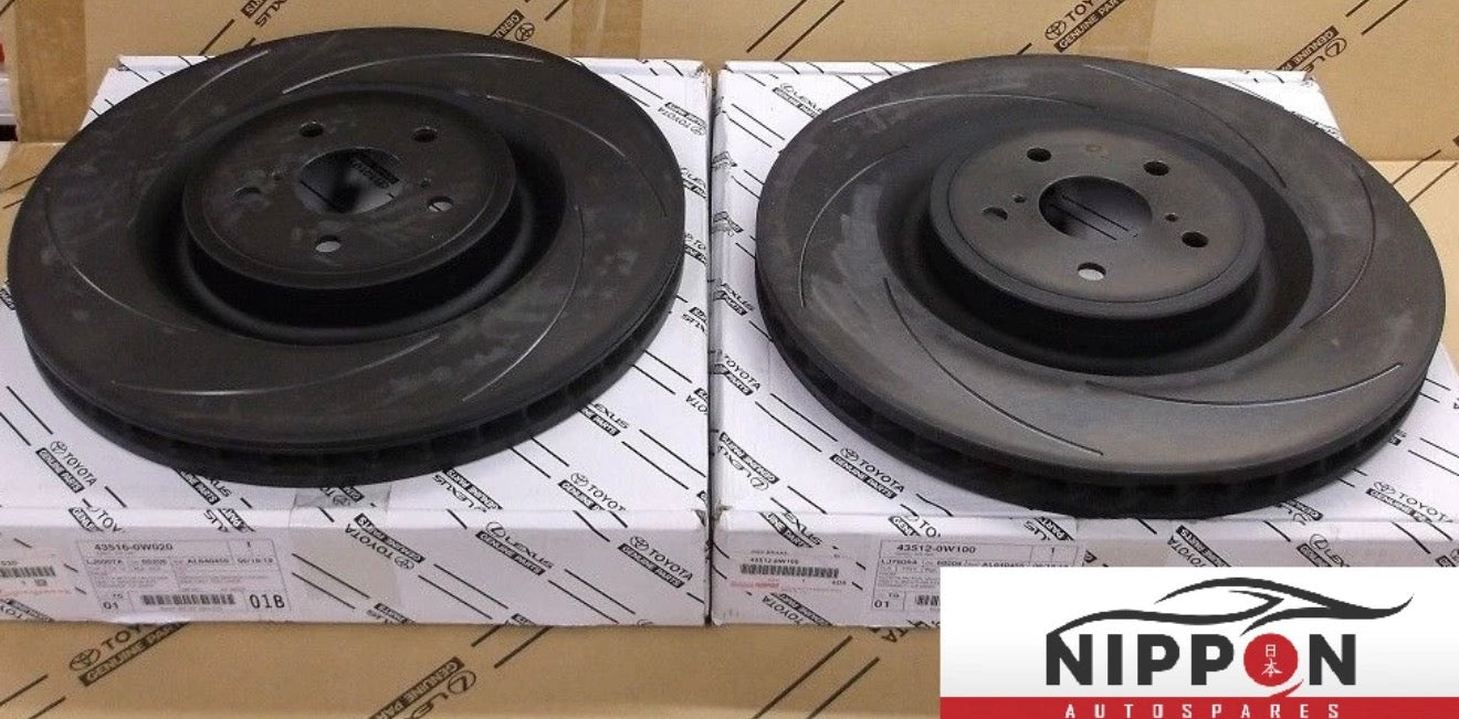 Brake Disc Rotors Lexus 43512-53050 43516-53050 2013-25 GS RC IS
