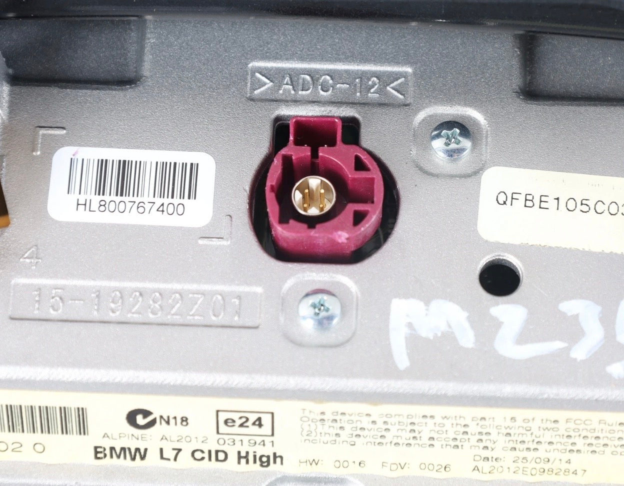 14-15 BMW F22 M235i 228i GPS Navigation LCD Display Screen Monitor 8.8" OEM 65509292245