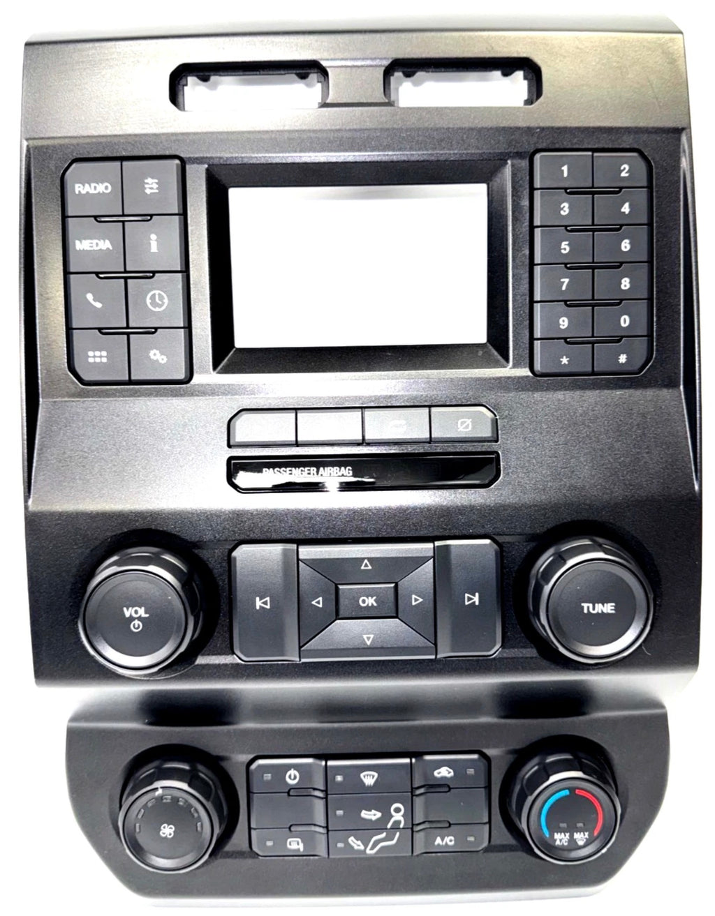 2019-2022 Ford F-250 F-350 Super Duty Radio Control Panel Bezel LC3T-18E243-AEC