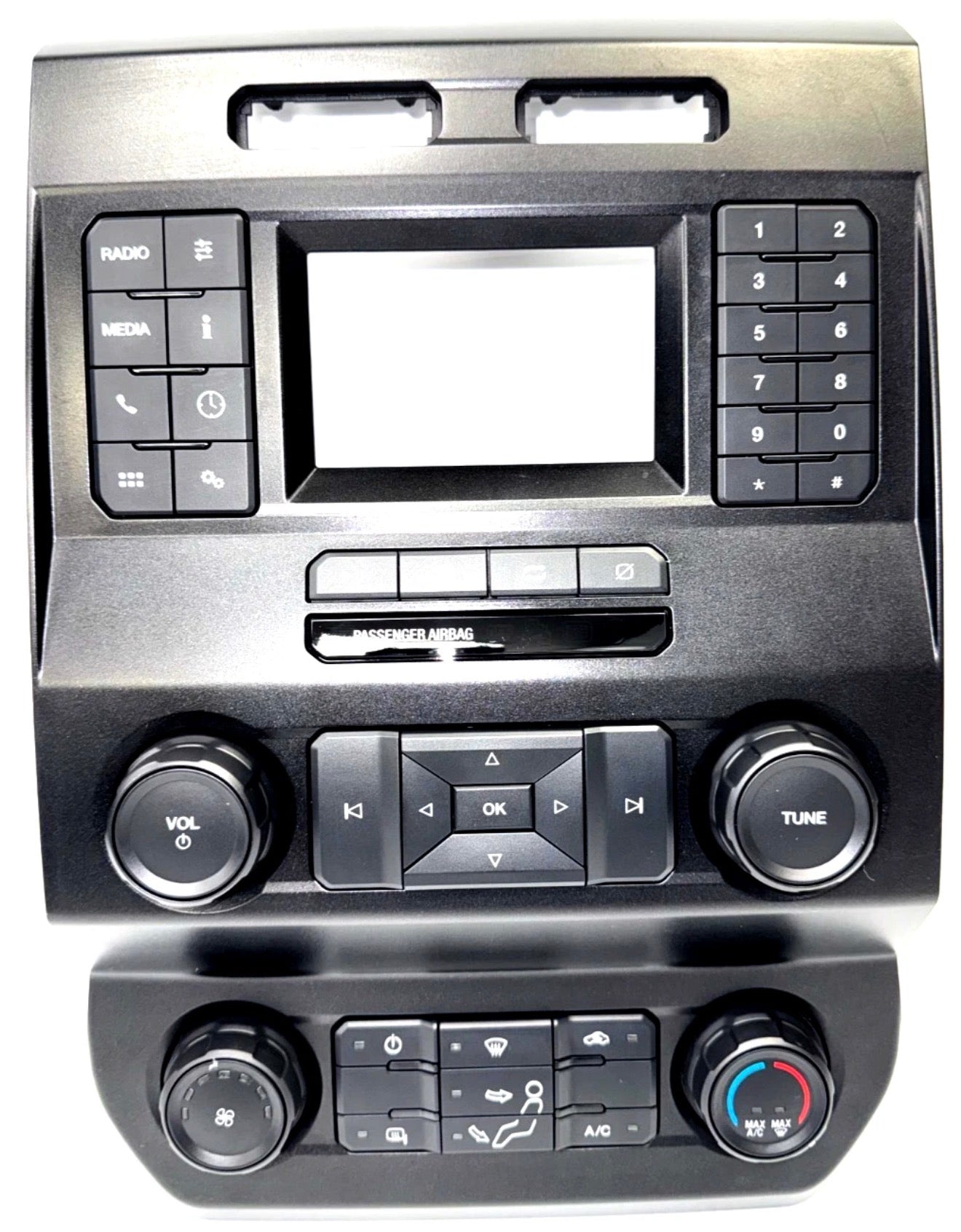 2019-2022 Ford F-250 F-350 Super Duty Radio Control Panel Bezel LC3T-18E243-AEC