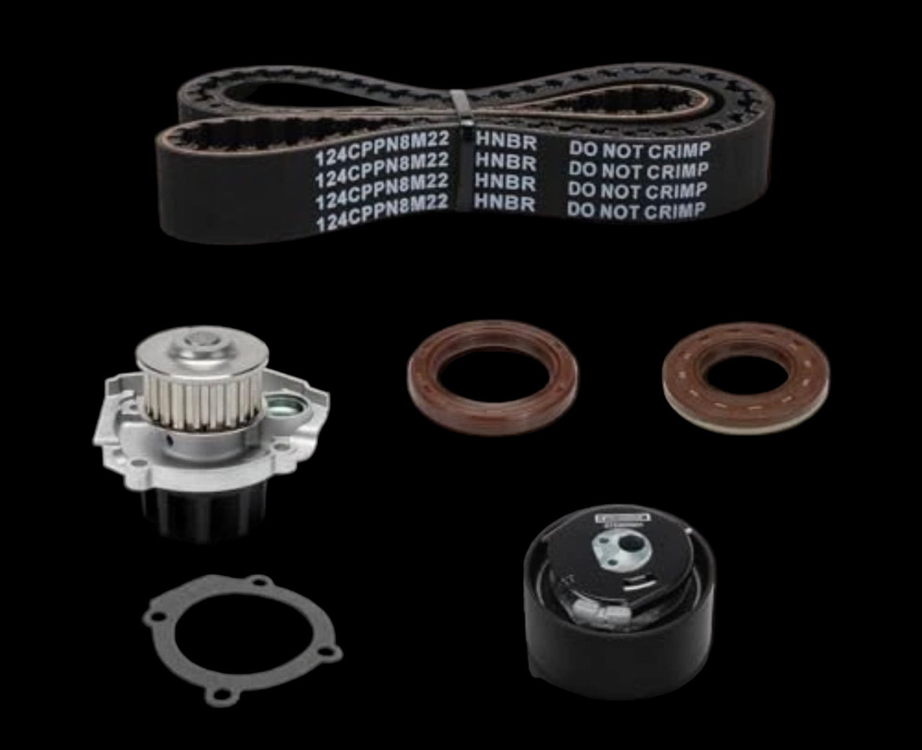 Timing Belt with Water Pump Kit Fits 17-20 Fiat 124 Spider, Dart 2013-2016, 16-18 500X 1.4