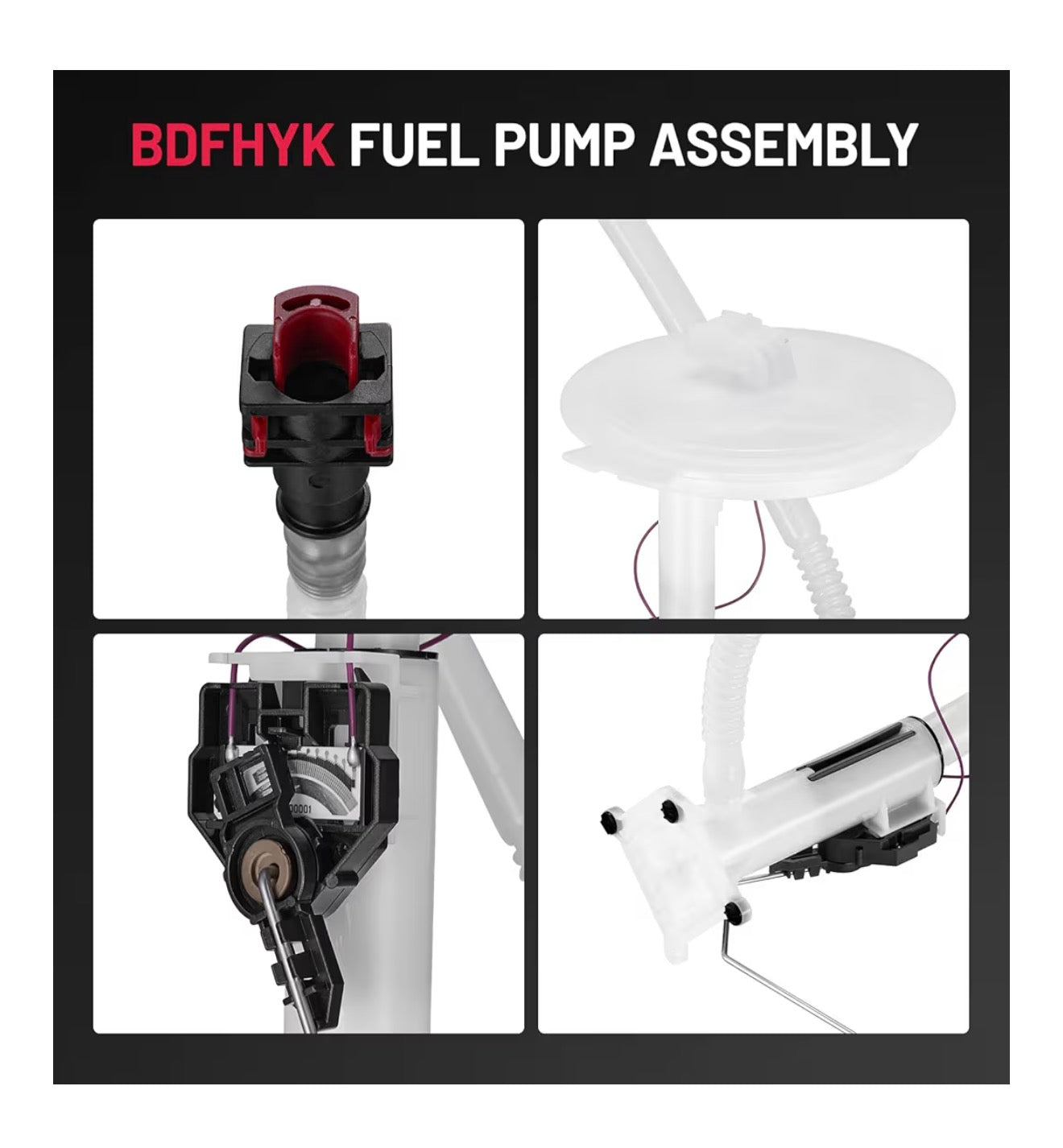 Eletric Fuel Pump Assembly Compatible with Dodge Durango 2011-2019, Compatible with Jeep Grand Cherokee 2011-2018, 3.0L 3.6L 5.7L 6.2L 6.4L, Replaces 5145586AD