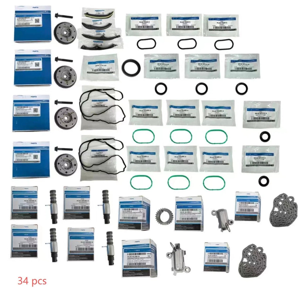 OEM KIT-32 TIMING CHAIN PIECES For 17-20 F-150 3.5L RAPTOR EXPEDITION DOHC TURBO A1663200325