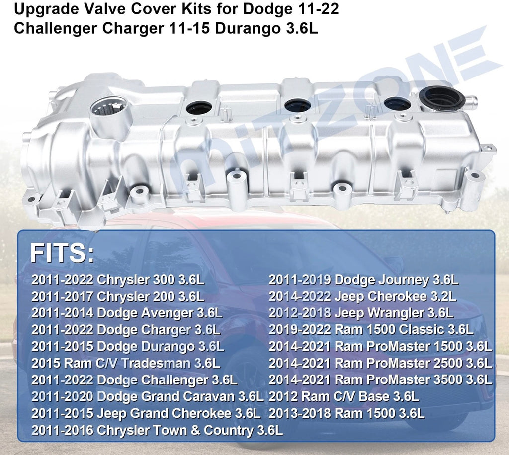 Mopar 3.6L Pentastar Upgraded Aluminum Valve Covers