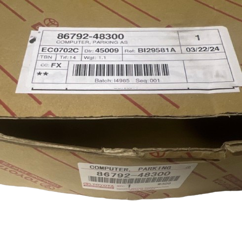 2020-2024 Toyota Highlander Parking Control Module